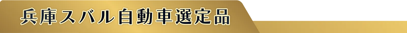 兵庫スバル自動車選定品