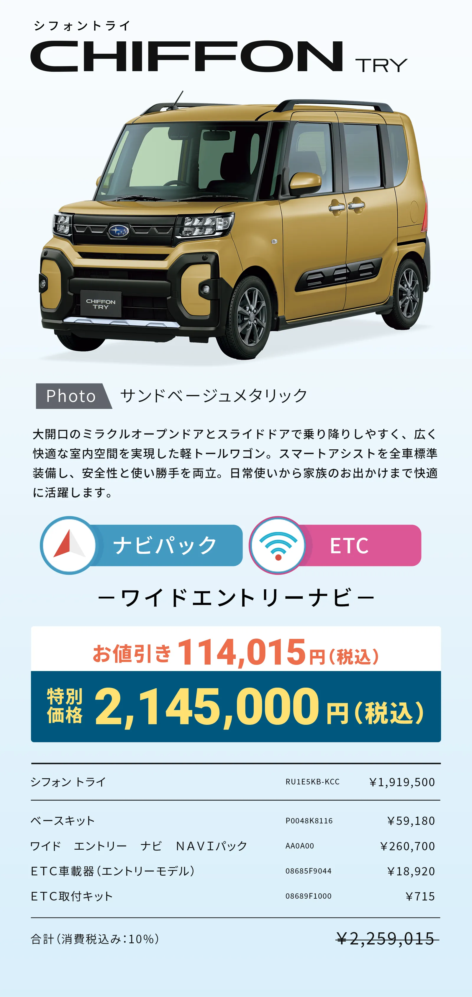 LEVORG LAYBACK LIMITEDの詳細